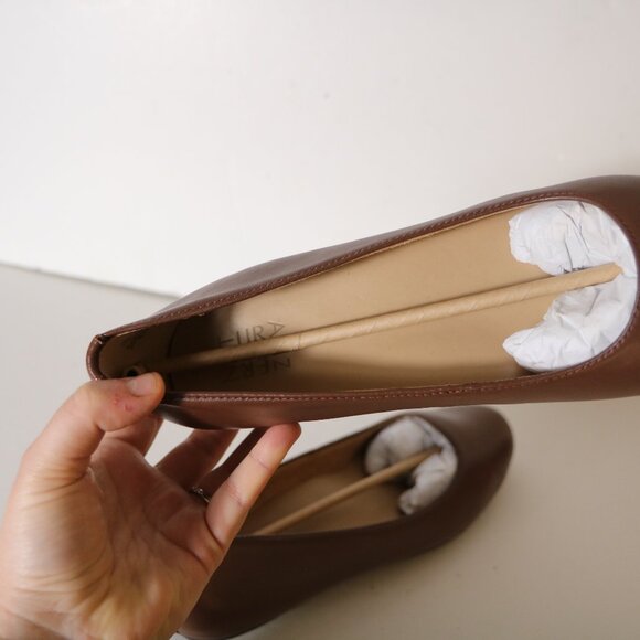 Naturalizer Maxwell Flat Women 11N Narrow Ballet Brown Slip On Round Toe Comfort - Picture 4 of 7